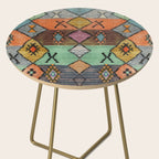 Traditional Vintage Moroccan Rug Side Table Gallery Image 2
