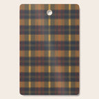 Warm Earthy Plaid Pattern Cutting Board Gallery Image 1