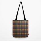 Warm Earthy Plaid Pattern Tote Bag Gallery Image 2