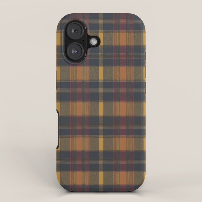 Warm Earthy Plaid Pattern iPhone Case Gallery Image 1