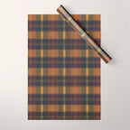Warm Earthy Plaid Pattern Wrapping Paper Gallery Image 1