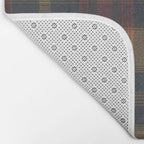 Warm Earthy Plaid Pattern Bath Mat Gallery Image 2