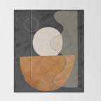 Abstract Minimal Shapes 129 Throw Blanket Gallery Image 2