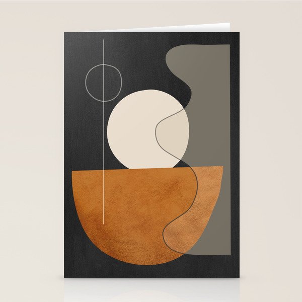 Abstract Minimal Shapes 129 Stationery Card Gallery Image 1