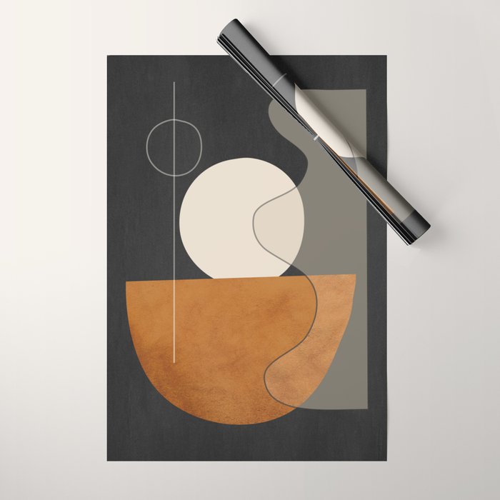 Abstract Minimal Shapes 129 Wrapping Paper Gallery Image 1