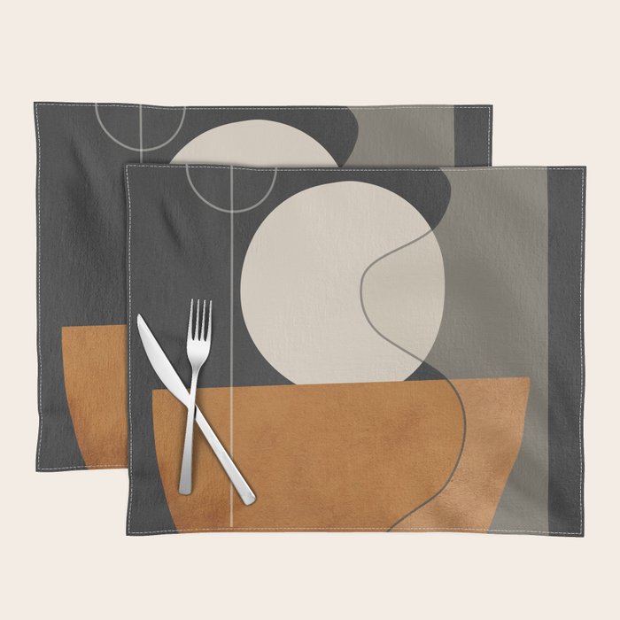 Abstract Minimal Shapes 129 Placemat Gallery Image 1