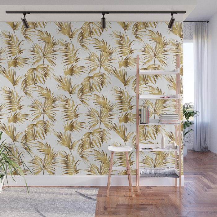 Golden palms Wall Mural Gallery Image 1