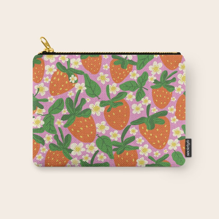 Strawberries Carry All Pouch Gallery Image 1