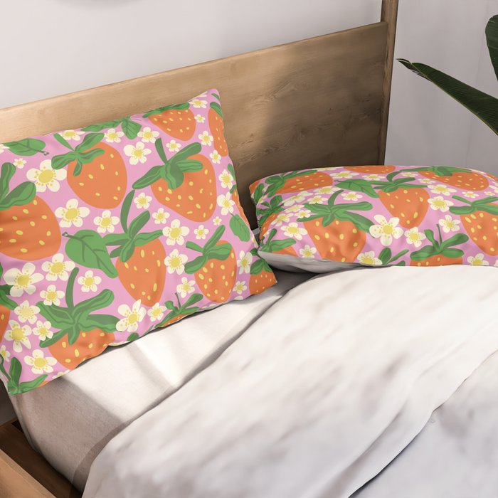Strawberries Pillow Sham Gallery Image 2