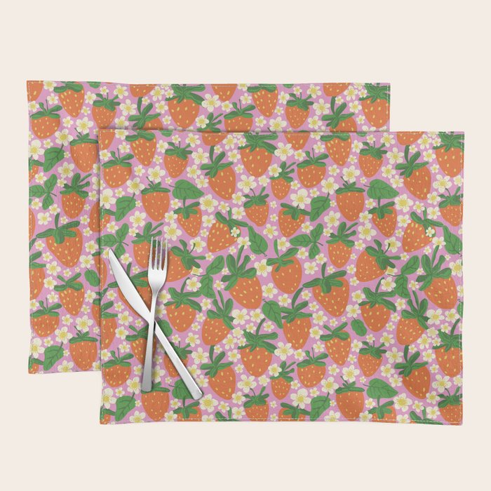 Strawberries Placemat Gallery Image 1