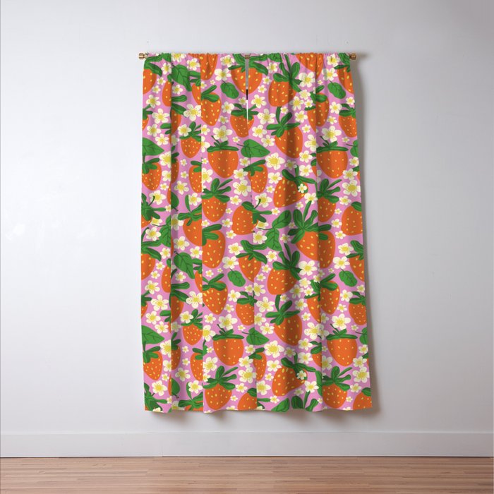 Strawberries Window Curtain Gallery Image 3