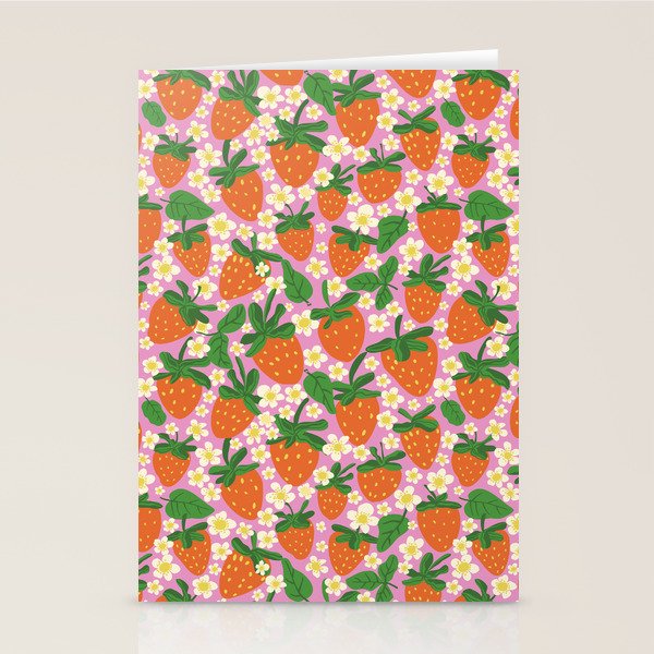 Strawberries Stationery Card Gallery Image 2