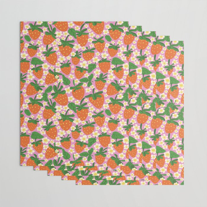 Strawberries Wrapping Paper Gallery Image 3