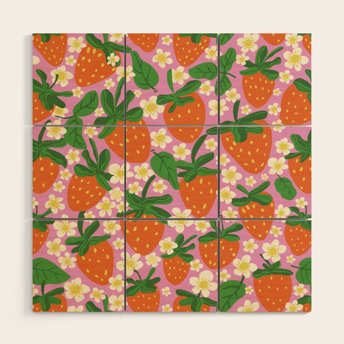 Strawberries Wood Wall Art Gallery Image 1