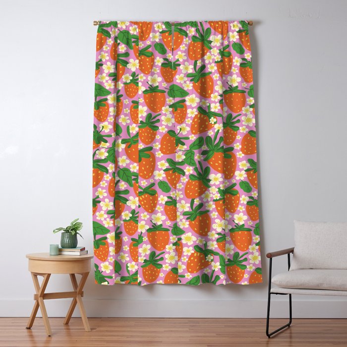 Strawberries Window Curtain Gallery Image 5