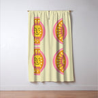 Smiling Sleeping Sun Face Window Curtain Gallery Image 3