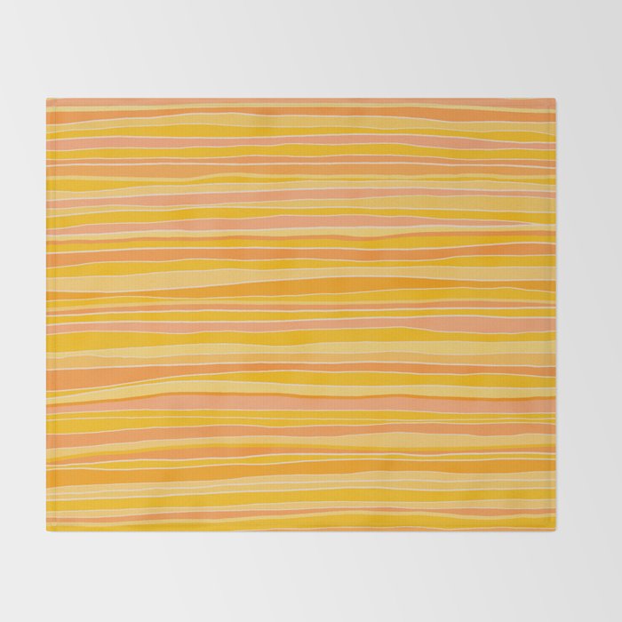 Sunshine Stripes Throw Blanket Gallery Image 2