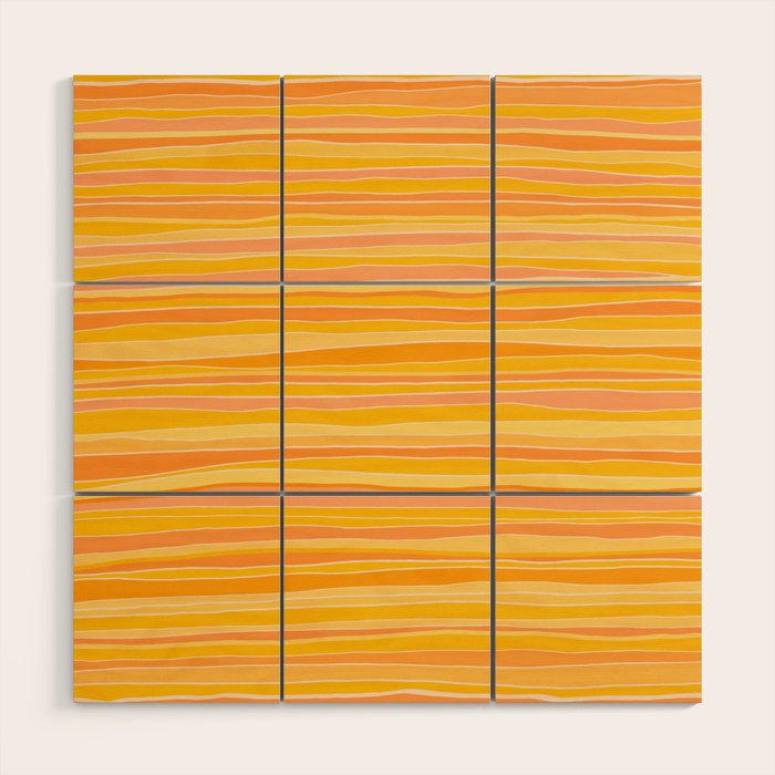 Sunshine Stripes Wood Wall Art Gallery Image 1