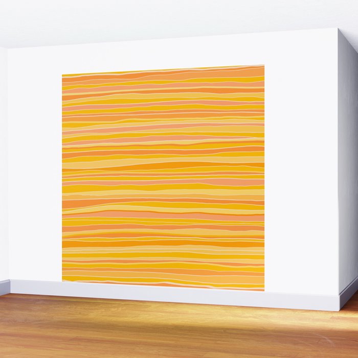 Sunshine Stripes Wall Mural Gallery Image 2