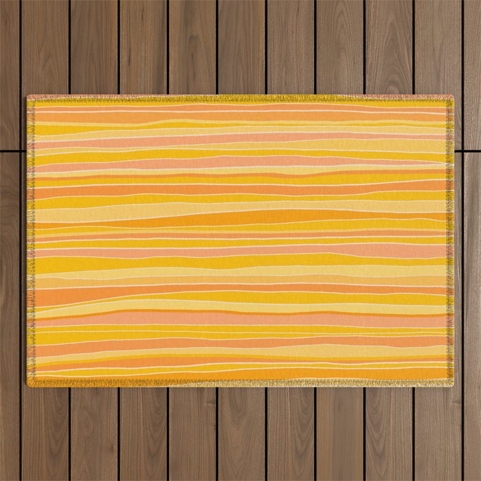 Sunshine Stripes Outdoor Rug Gallery Image 1