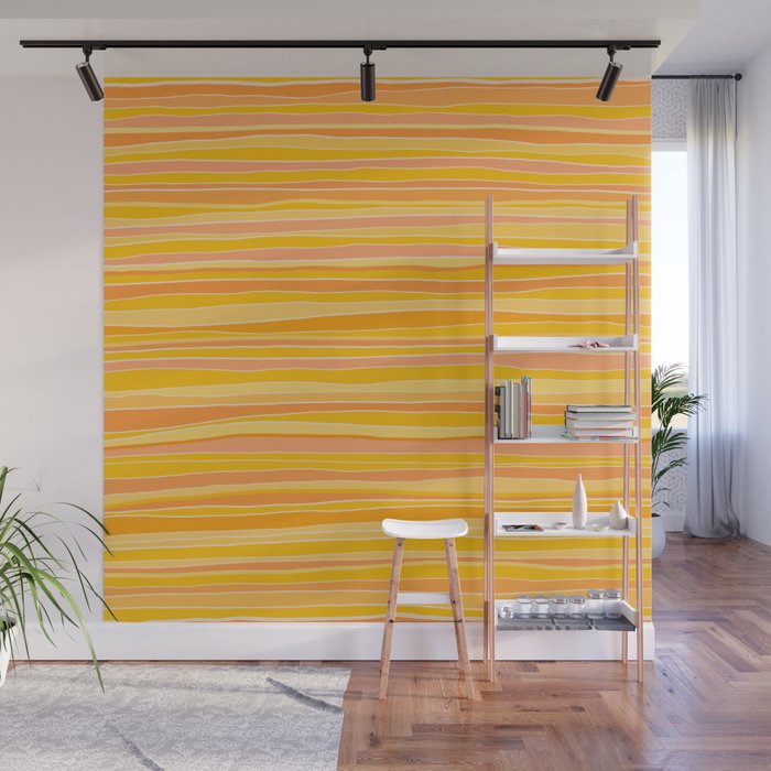 Sunshine Stripes Wall Mural Gallery Image 1