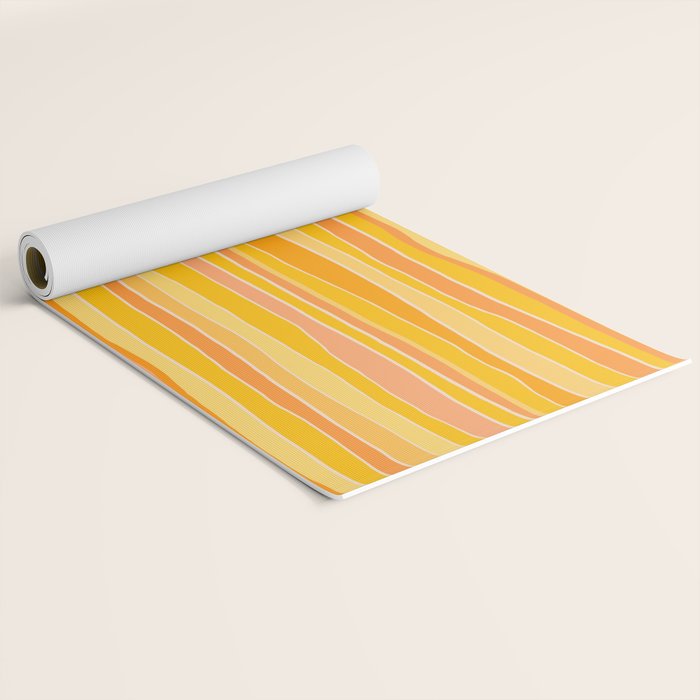 Sunshine Stripes Yoga Mat Gallery Image 2