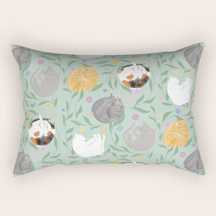 Cat Nap Rectangular Pillow Gallery Image 1