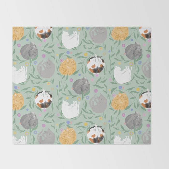 Cat Nap Throw Blanket Gallery Image 2