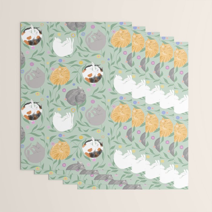Cat Nap Wrapping Paper Gallery Image 3