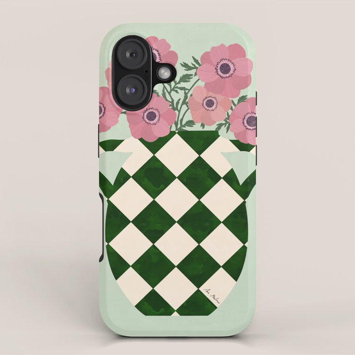 Anemones and vase iPhone Case Gallery Image 1