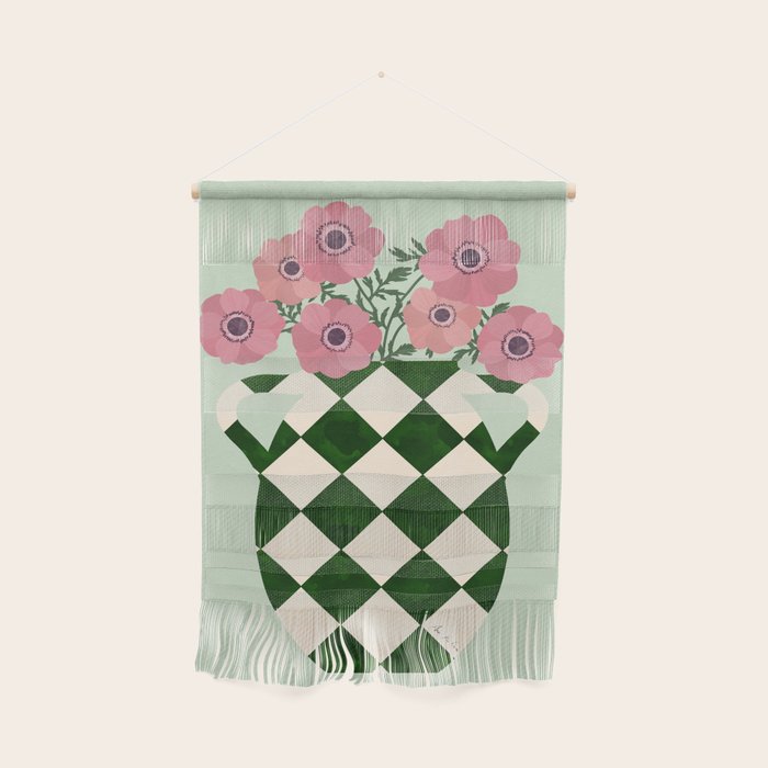 Anemones and vase Wall Hanging Gallery Image 1