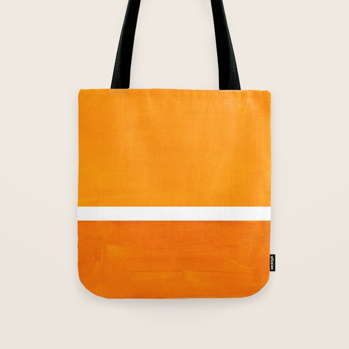 Antique Yellow  & Yellow Ochre Mid Century Modern Abstract Minimalist Rothko Color Field Squares Tote Bag Gallery Image 1
