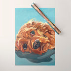 Newton the Lounging Cocker Spaniel Wrapping Paper Gallery Image 1