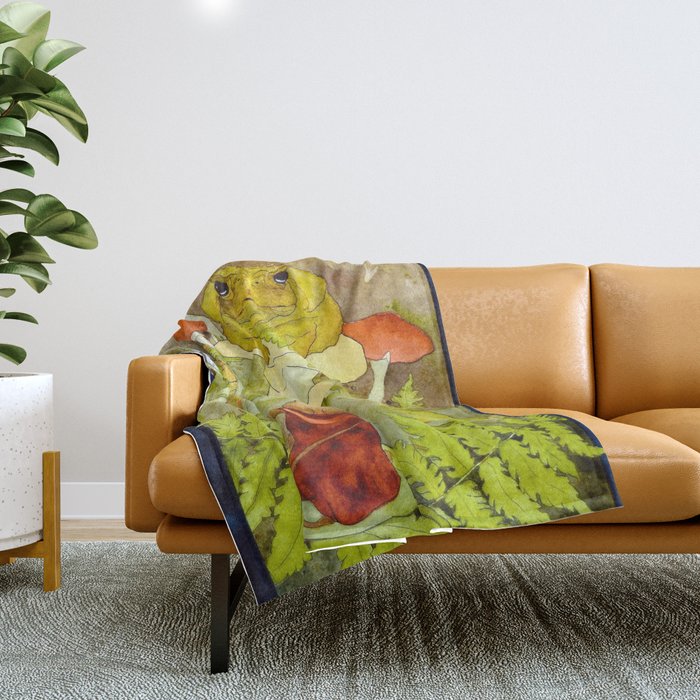 Toad Council Throw Blanket Gallery Image 1