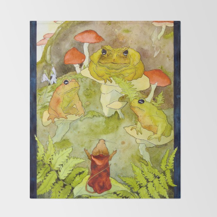 Toad Council Throw Blanket Gallery Image 2