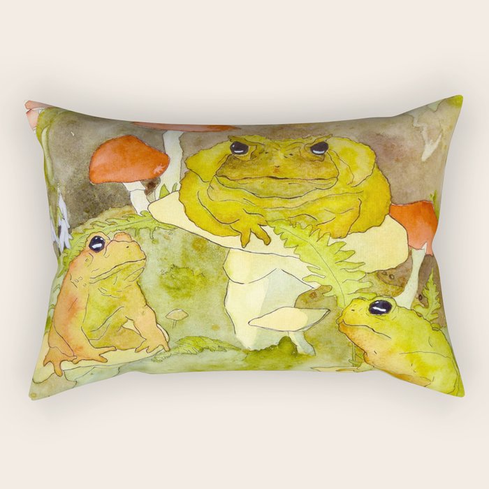 Toad Council Rectangular Pillow Gallery Image 2