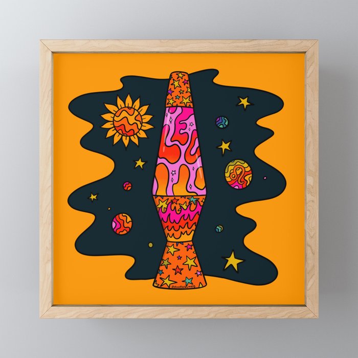 Leo Lava Lamp Mini Art Print Gallery Image 1