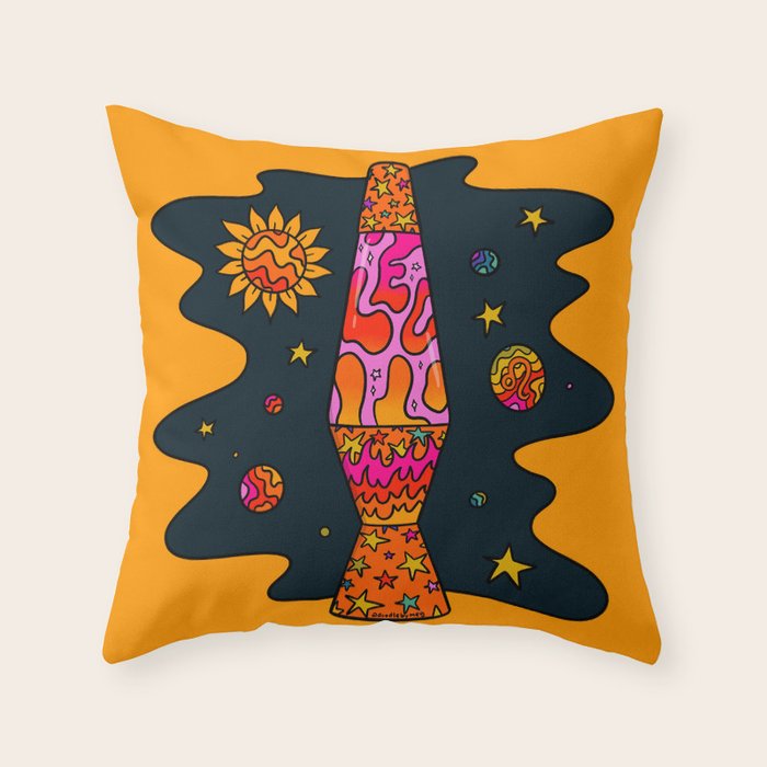 Leo Lava Lamp Throw Pillow Gallery Image 1