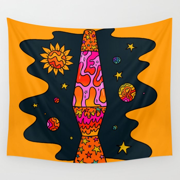 Leo Lava Lamp Wall Tapestry Gallery Image 4