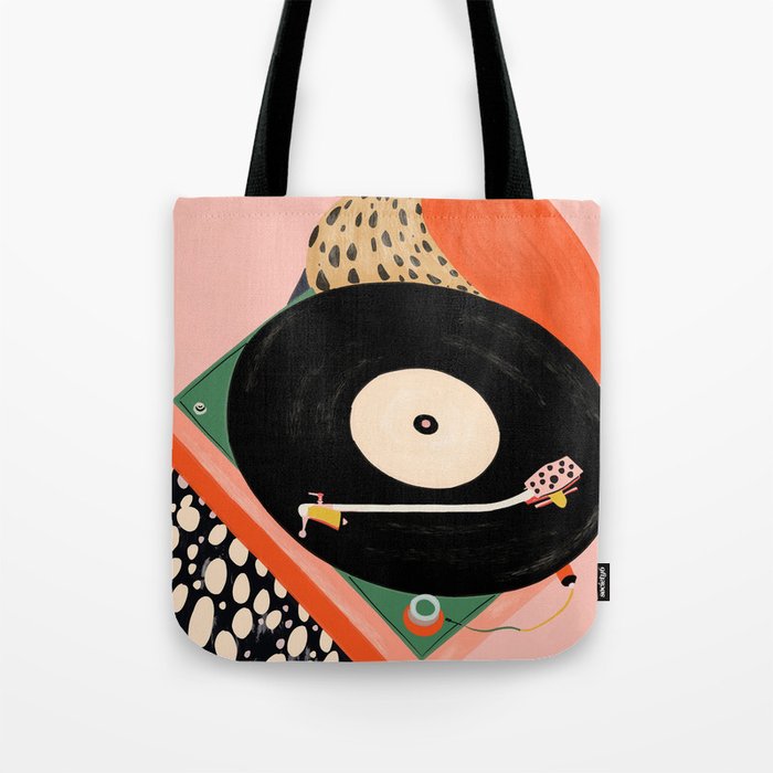 Nostalgic Grooves Tote Bag Gallery Image 1