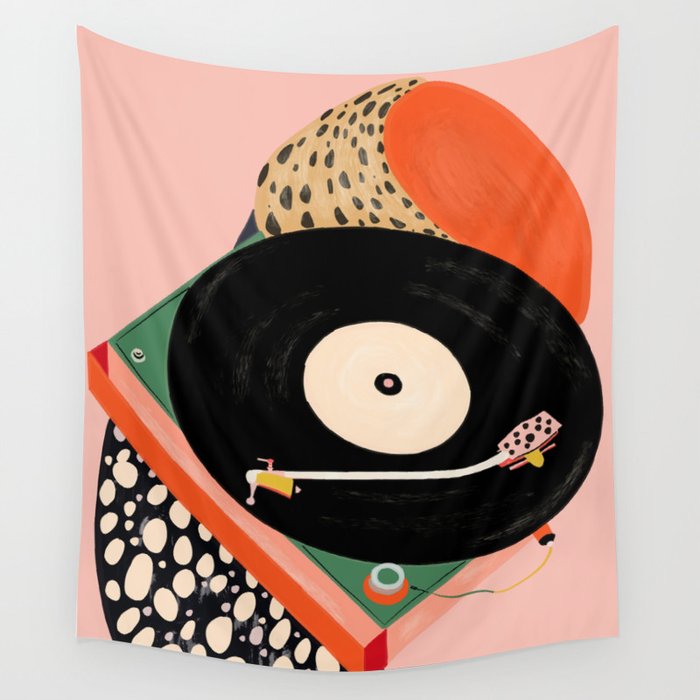 Nostalgic Grooves Wall Tapestry Gallery Image 4