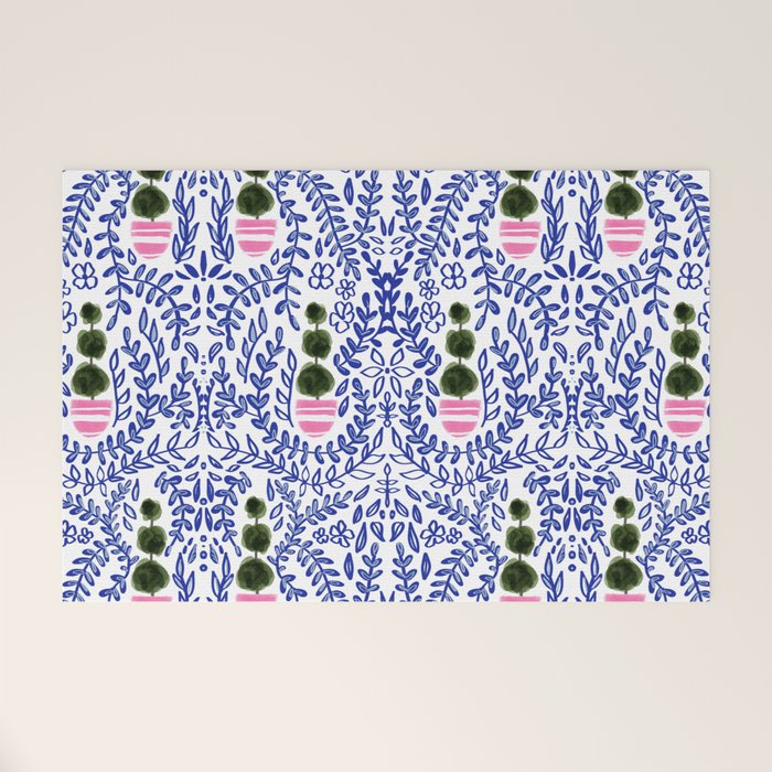 Southern Living - Chinoiserie Pattern Welcome Mat Gallery Image 1