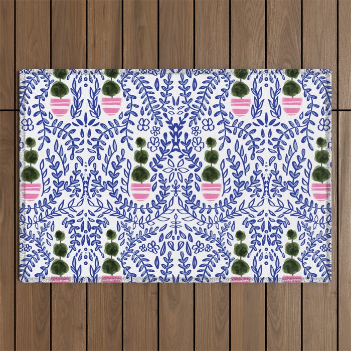 Southern Living - Chinoiserie Pattern Outdoor Rug Gallery Image 1