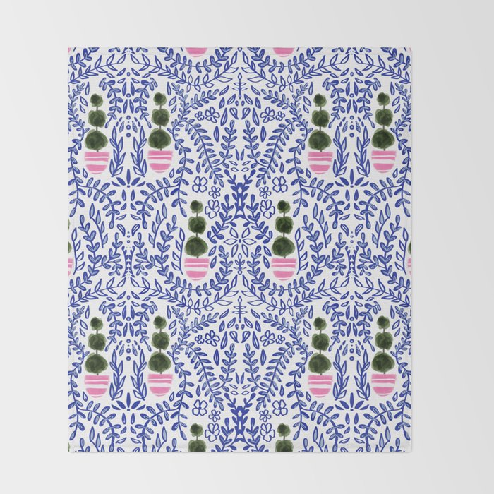 Southern Living - Chinoiserie Pattern Throw Blanket Gallery Image 2