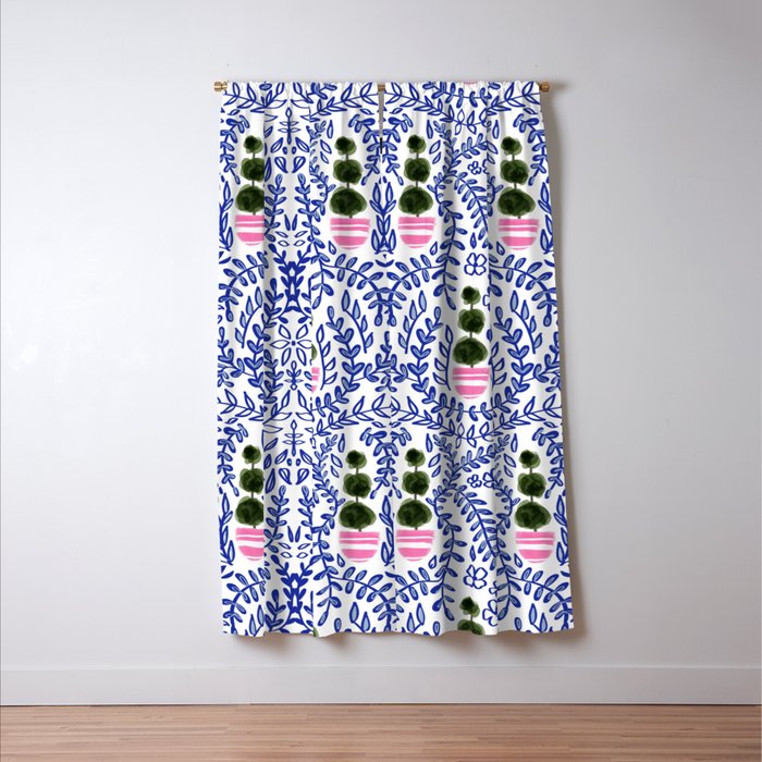 Southern Living - Chinoiserie Pattern Window Curtain Gallery Image 3