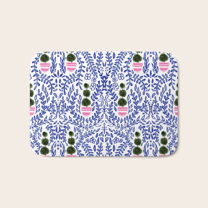 Southern Living - Chinoiserie Pattern Bath Mat Gallery Image 1