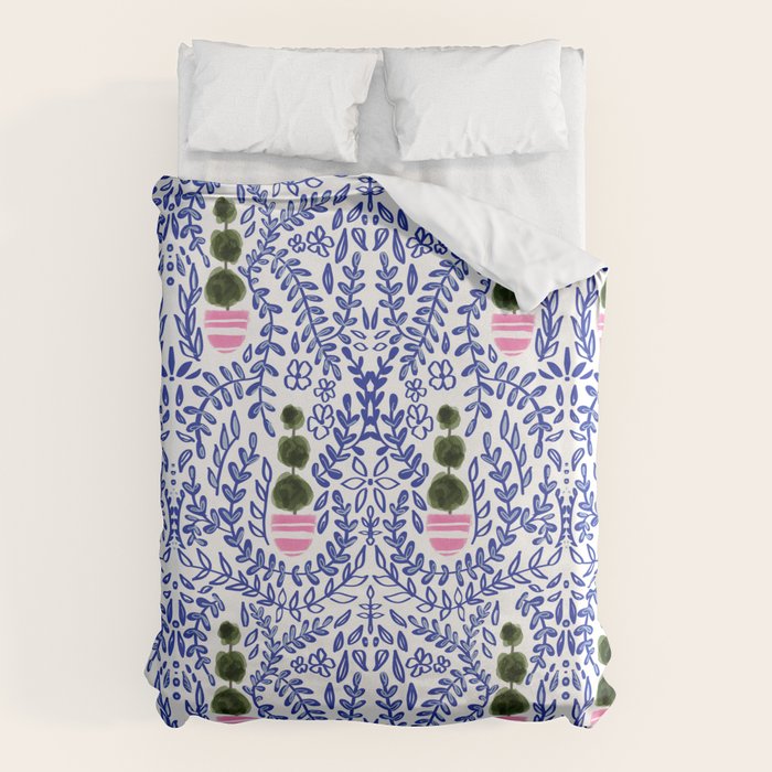 Southern Living - Chinoiserie Pattern Duvet Cover Gallery Image 6