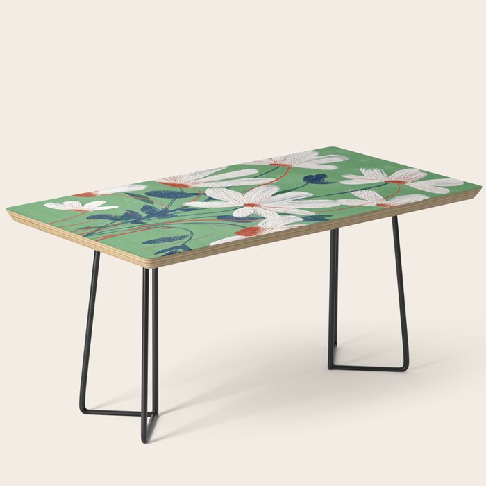 White Flowers Coffee Table Gallery Image 1