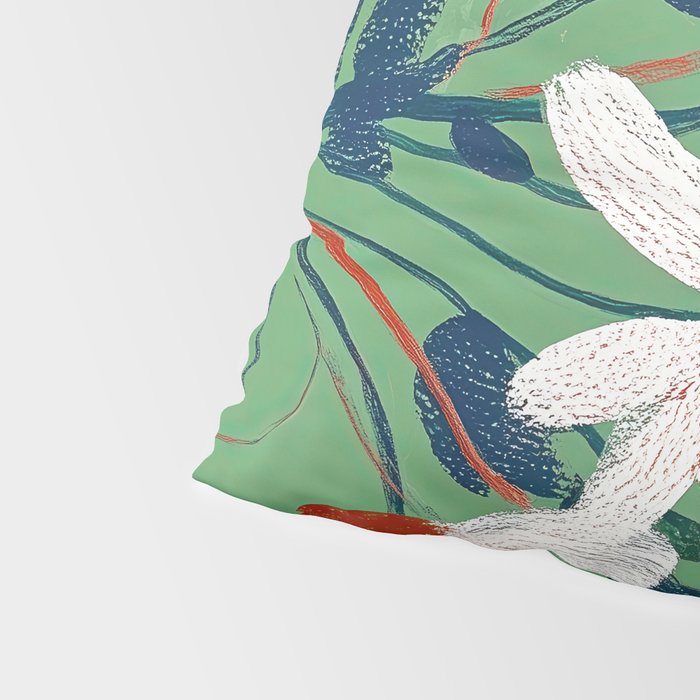 White Flowers Pillow Sham Gallery Image 4