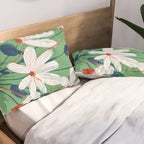 White Flowers Pillow Sham Gallery Image 2